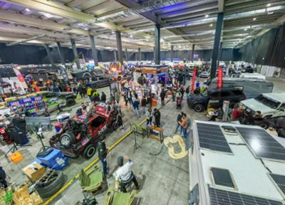 aspecto parcial pabellón en feria