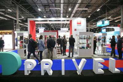 aspecto parcial pabellón en feria