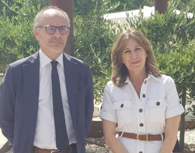 Patrocinador Salon Look PREVIMUTUA con Julia Gonzalez Directora del Salón