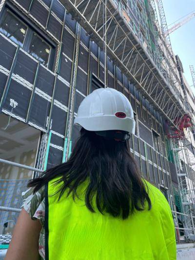 Aspecto parcial de una edificación