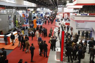 Ambient image of the fire pavilion at SICUR 2020