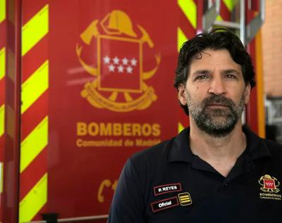 Rafael Reyes, officer in the Fire Prevention Department of the Madrid Fire Brigade.