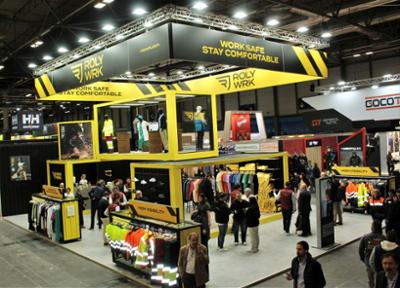 Visitors at the Roly WRK booth at SICUR 2026