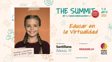 Cartel anuncio mesa The Summit by SIMO EDUCACION, educar en la virtualidad
