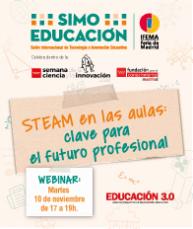 Imagen Webinar STEAM en las aulas SIMO EDUCACION