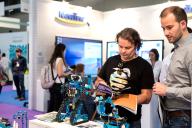 Professional visitors with robots