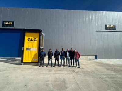 Members of the GLG team at the inauguration of the company's new warehouse in Burgos.