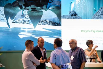 Recymet Systems Stand.