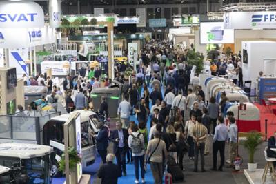 aspecto parcial pabellón en feria