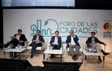 Aspecto de la inauguración del Foro de las Ciudades de Madrid 2018