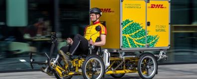 entrega en bicicleta DHL