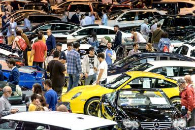 conjunto de coches de alta gamma