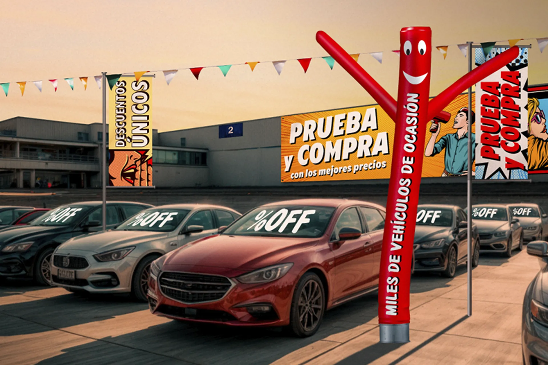 parking de un concesionario de coches en Salón VO