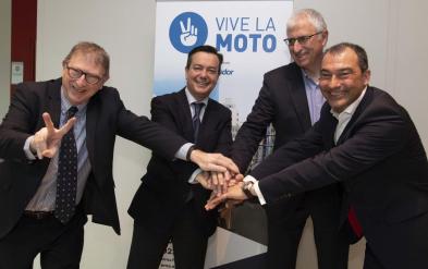 Eduardo López-Puertas, director general de IFEMA MADRID, Ramón Bosch, presidente de ANESDOR, José María Riaño, secretario general de ANESDOR, Jordi Bracons, CEO de Kando I-Vents