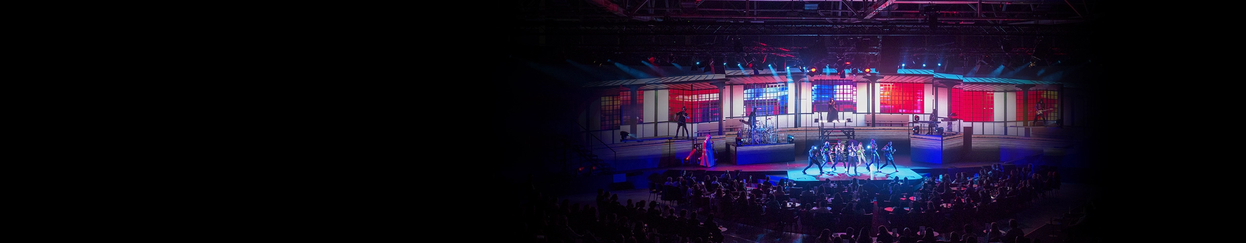 WAH stage with the artists