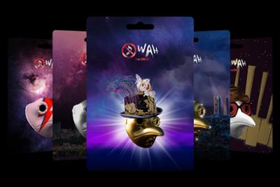 WAH gift cards with images of the posters